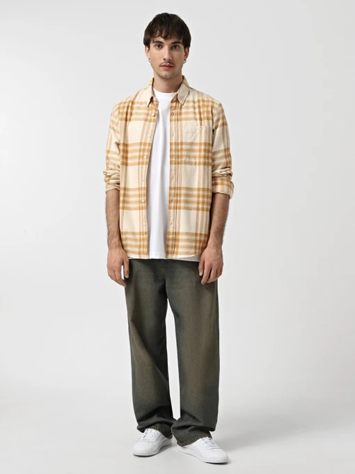 Бавовняна Чоловіча Сорочка в клітинку Timberland Midweight Flannel Check фото 2