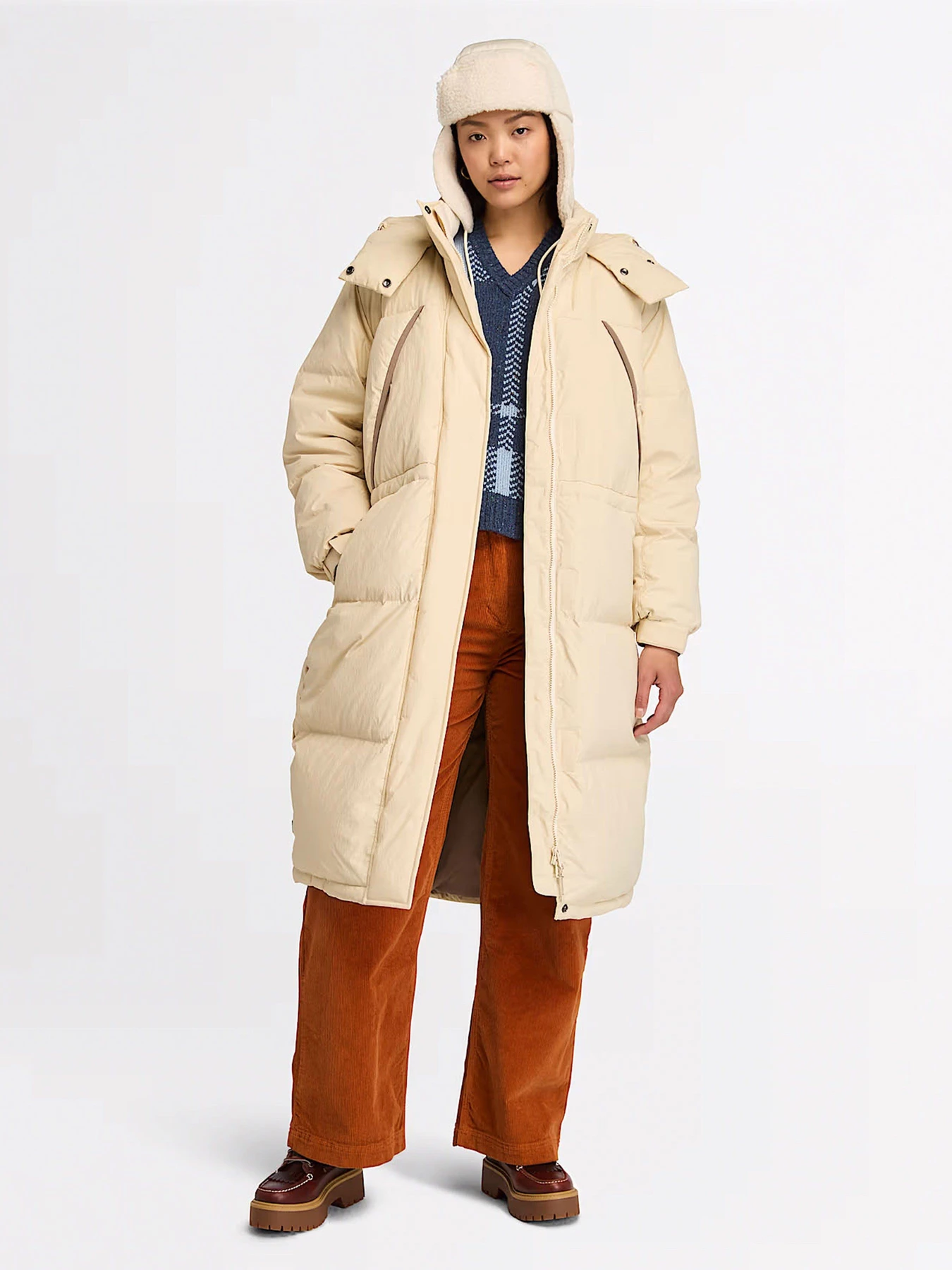 Куртки та дублянки Timberland Howker Recycled Down Puffer Long модель TB0A5ZC3EFL Фото