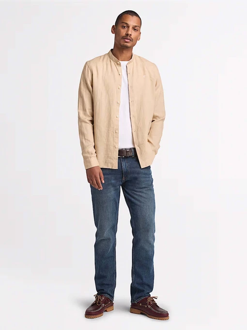 Лляна Чоловіча Сорочка повсякденна Timberland Mill Brook Linen фото 3