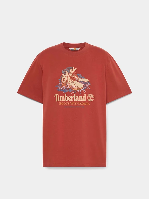 Бавовняна Чоловіча Футболка Timberland All Gender Front Boot Graphic фото 3
