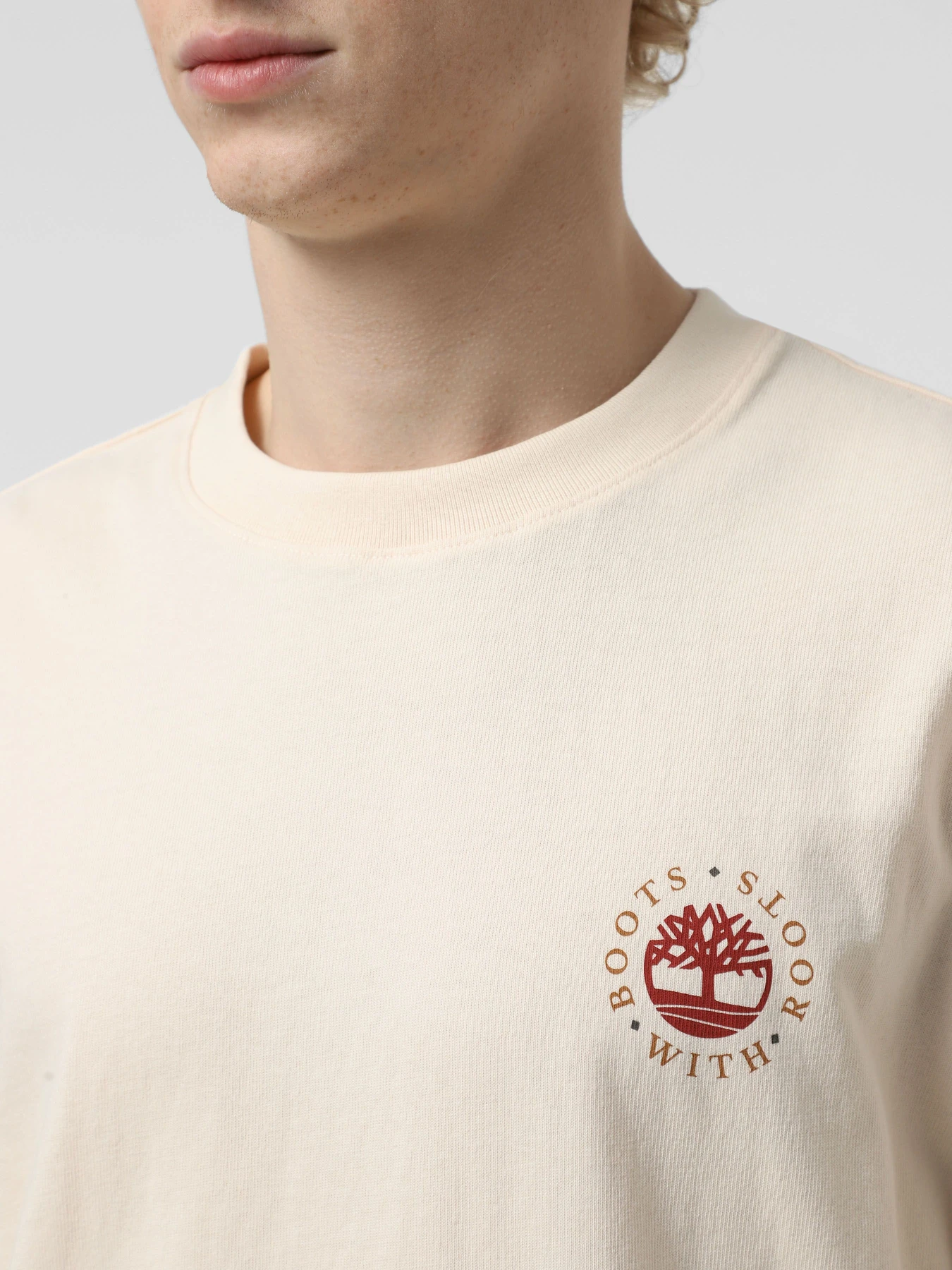 Футболки и поло Timberland Washed Boot Lab Back Graphic Undyed модель TB0A6DPDCR3 Фото