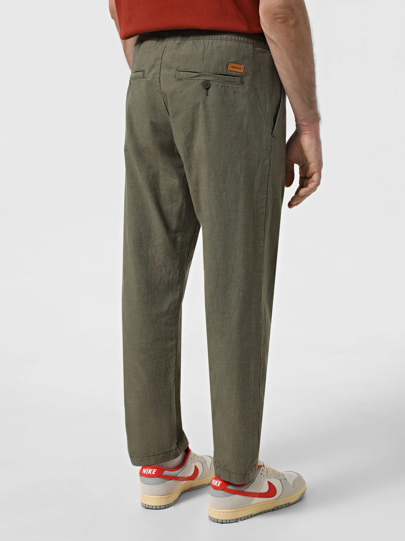 Брюки Timberland Cotton Linen Leaf Green YD модель TB0A2F6BJ20 Брюки Timberland Cotton Linen Leaf Green YD модель TB0A2F6BJ20 Фото