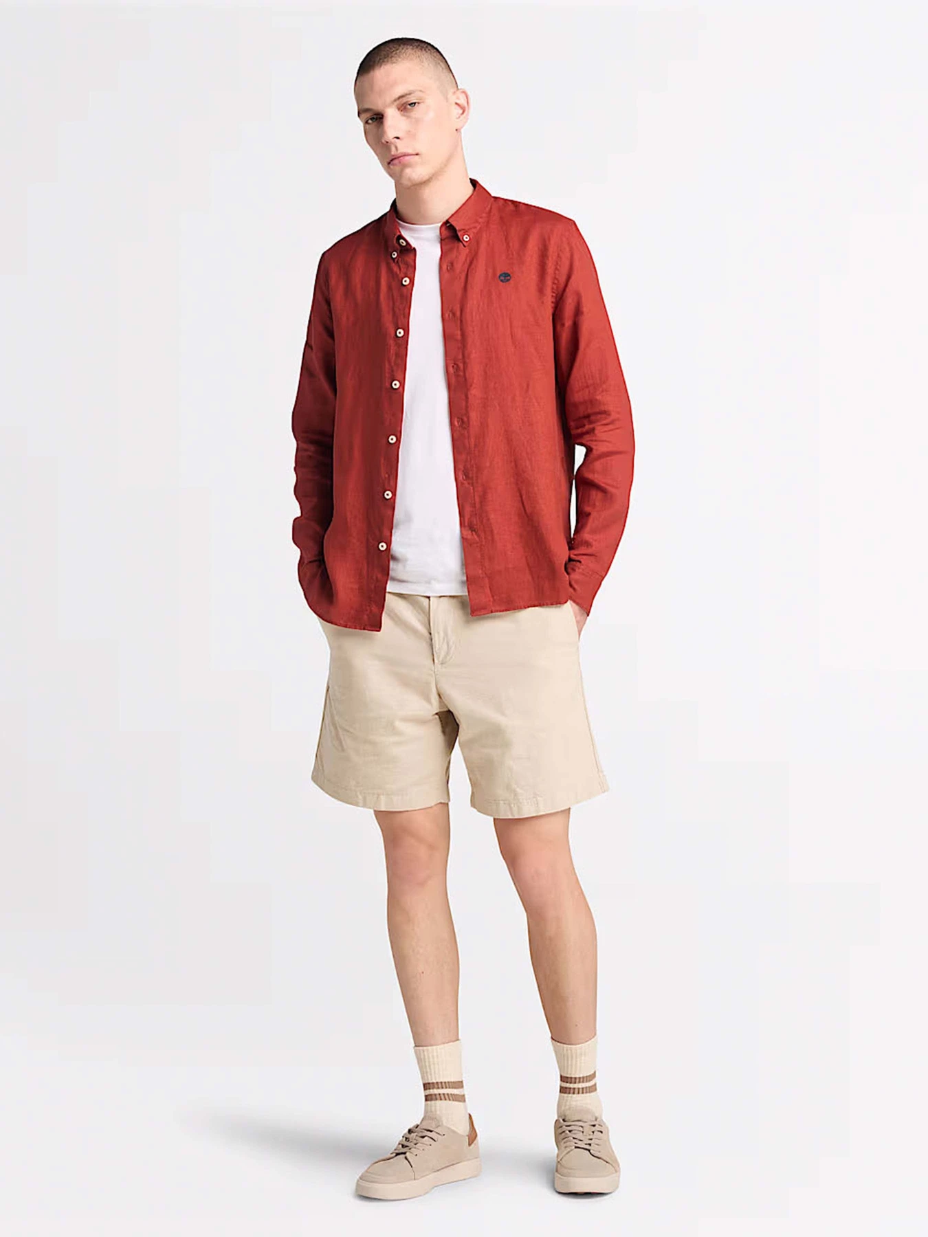 Шорты Timberland Cotton Linen модель TB0A2FD5EOH Фото