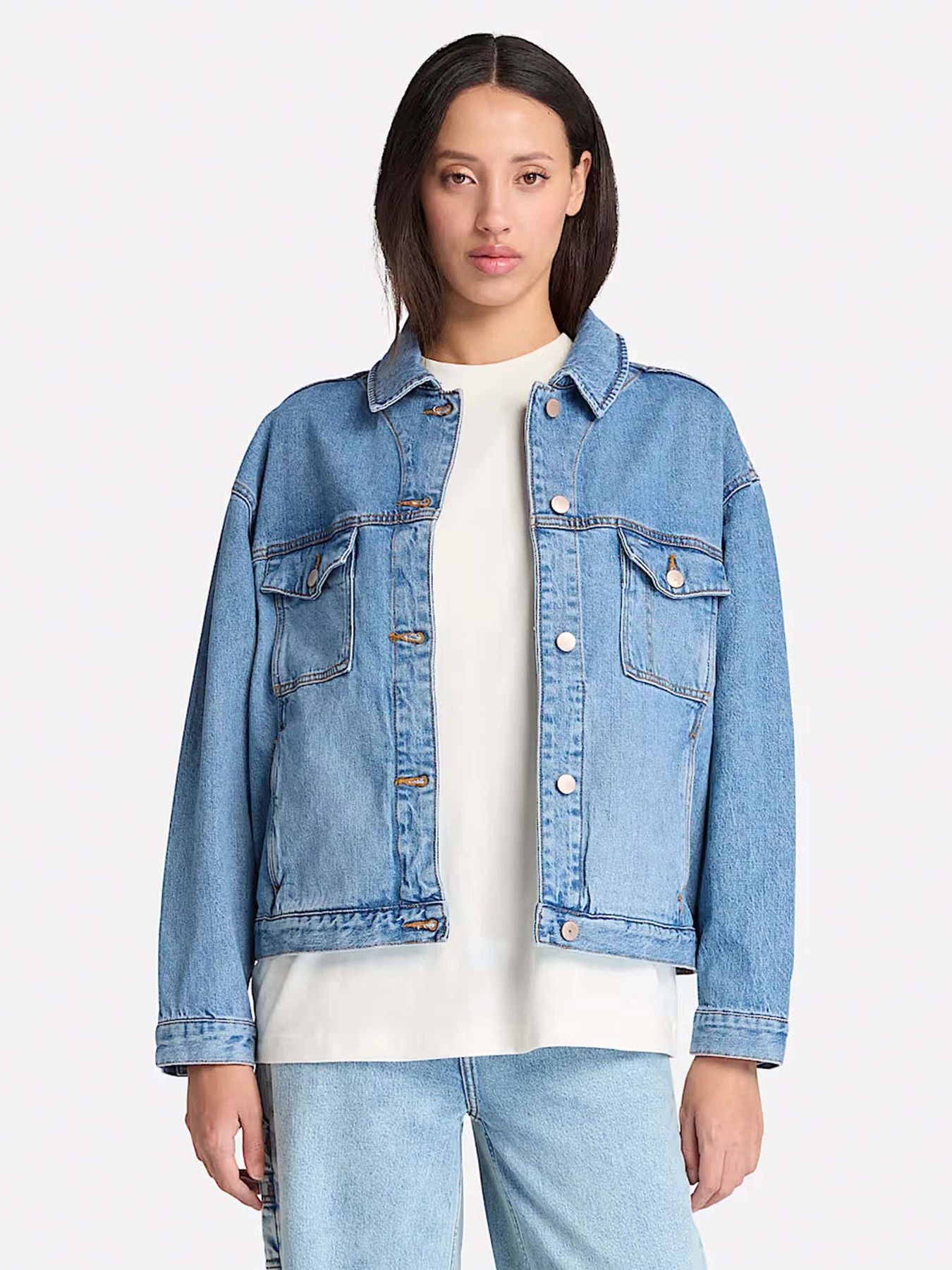 Куртки та дублянки Timberland Archive Denim модель TB0A67JQBQ8 Куртки та дублянки Timberland Archive Denim модель TB0A67JQBQ8 Фото