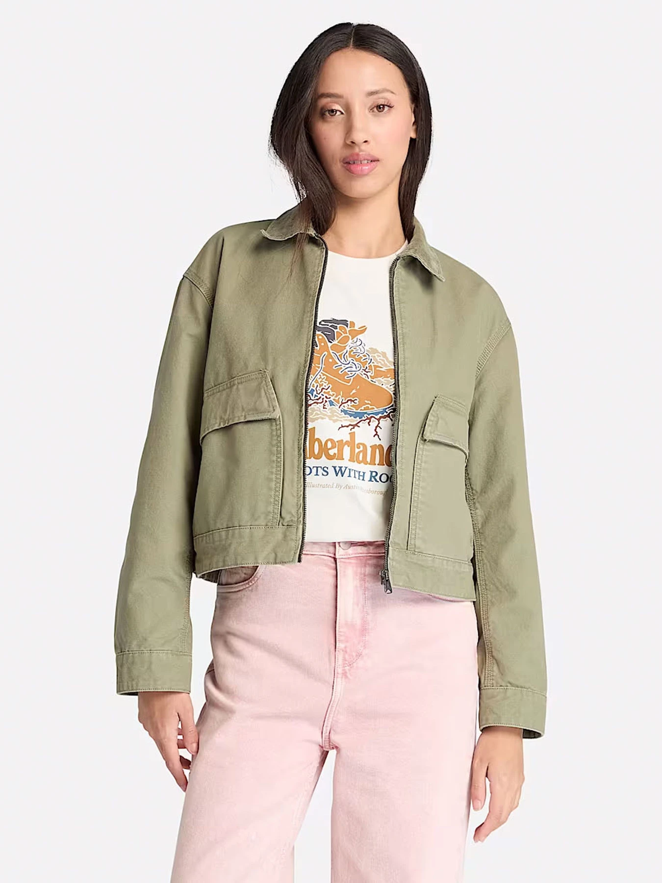 Куртки и дубленки Timberland Strafford Washed Canvas модель TB0A5VJ7A58 Фото