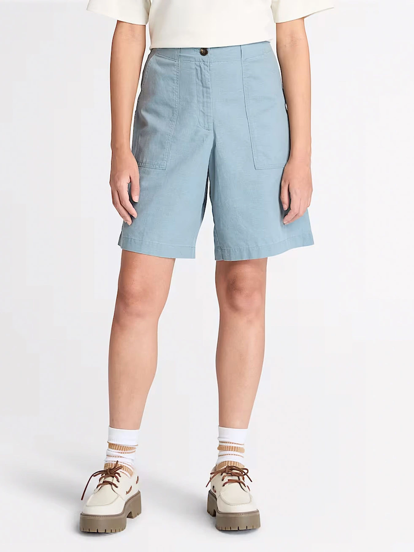 Шорти Timberland Linen Bermuda модель TB0A67QQ758 Шорти Timberland Linen Bermuda модель TB0A67QQ758 Фото