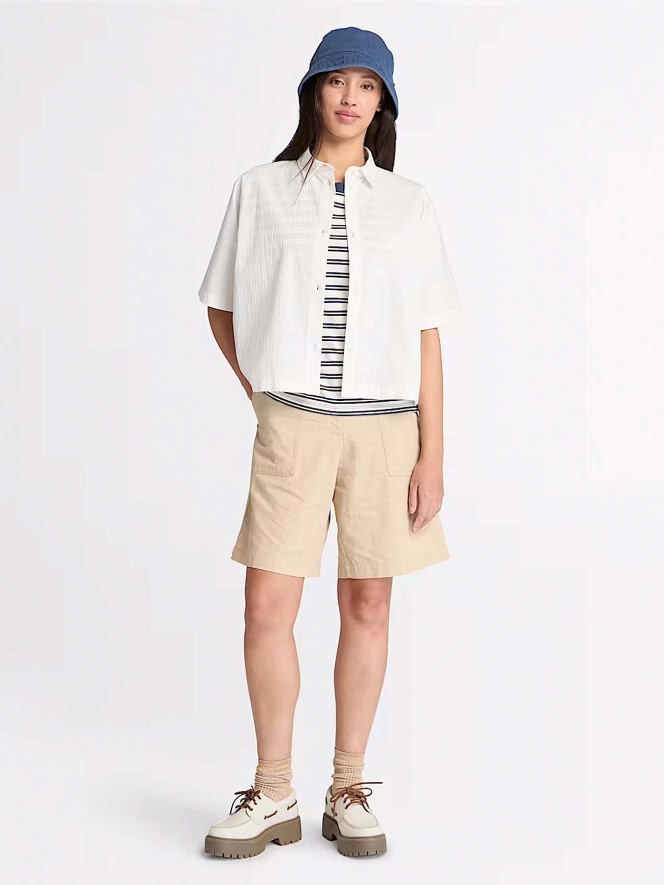 Шорти Timberland Linen Bermuda модель TB0A67QQY94 Фото