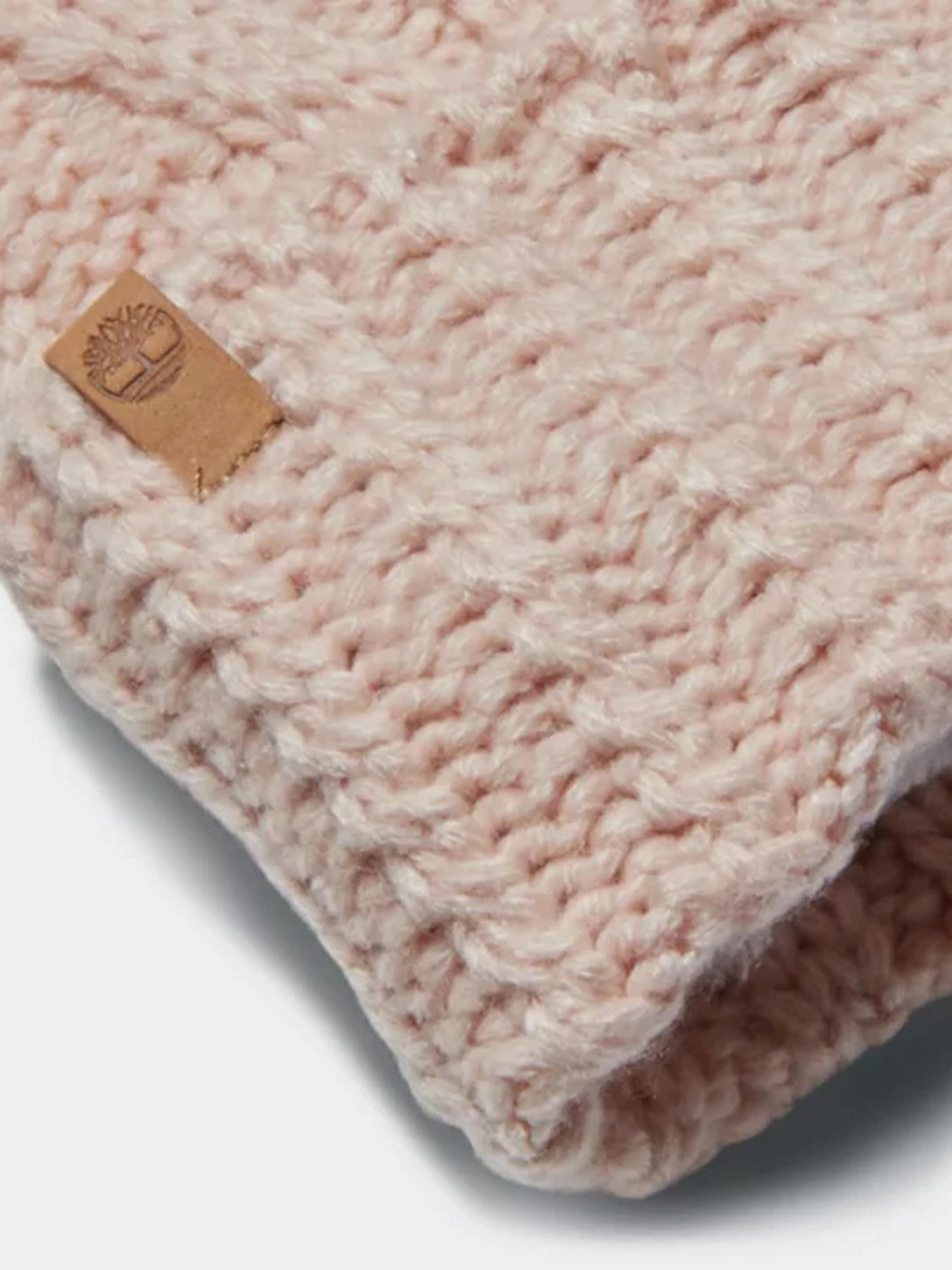 Timberland Autumn Woods Cable Шапка колір рожевий фото 2