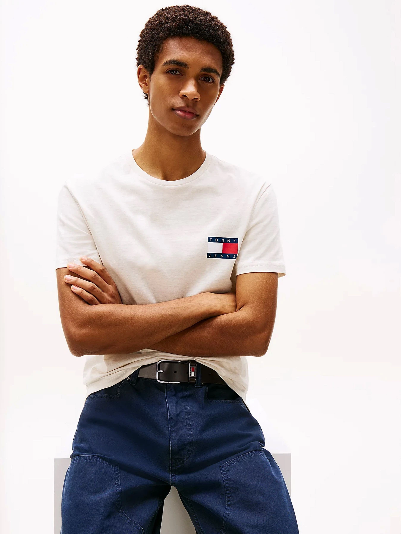 Футболки и поло Tommy Jeans модель DM0DM20740-AE3 Футболки и поло Tommy Jeans модель DM0DM20740-AE3 Фото