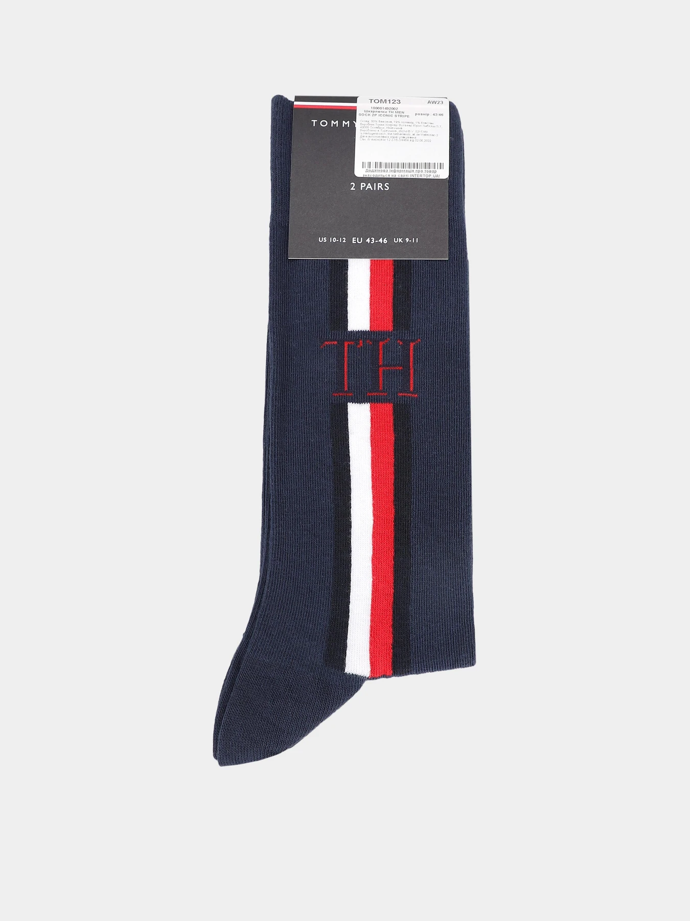 Носки и гольфы Tommy Hilfiger Socks 2-Pack Iconic Stripe модель 100001492002 Носки и гольфы Tommy Hilfiger Socks 2-Pack Iconic Stripe модель 100001492002 Фото