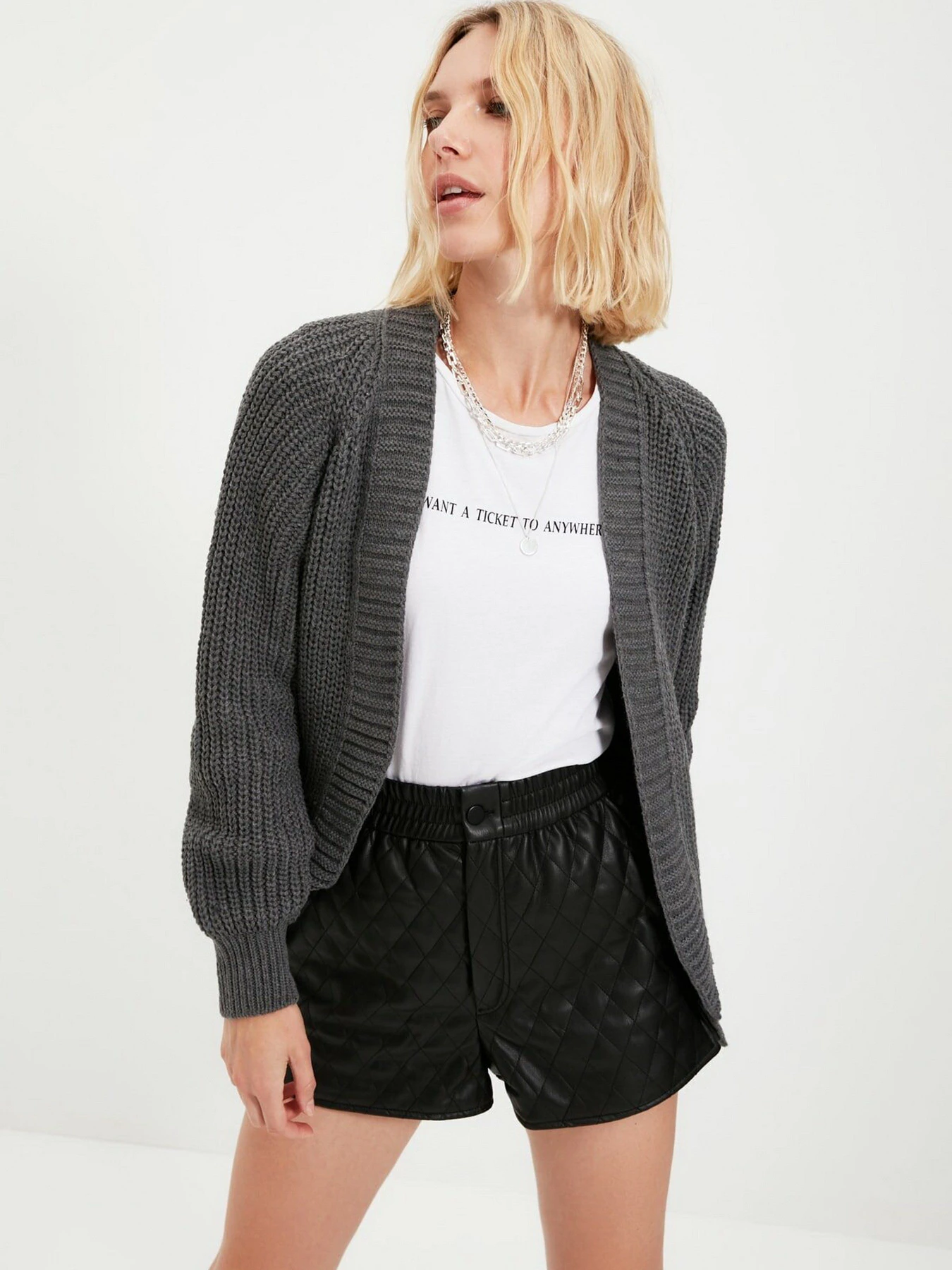 Свитры и кардиганы Trendyol модель TWOAW21HI0262/Antrasit Свитры и кардиганы Trendyol модель TWOAW21HI0262/Antrasit Фото