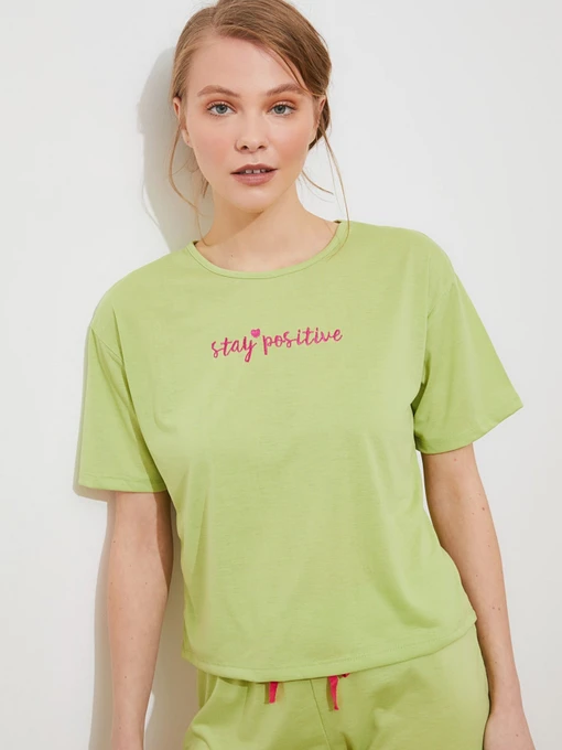 Одяг для дому та сну Trendyol модель THMSS20PT0165/Mint Фото