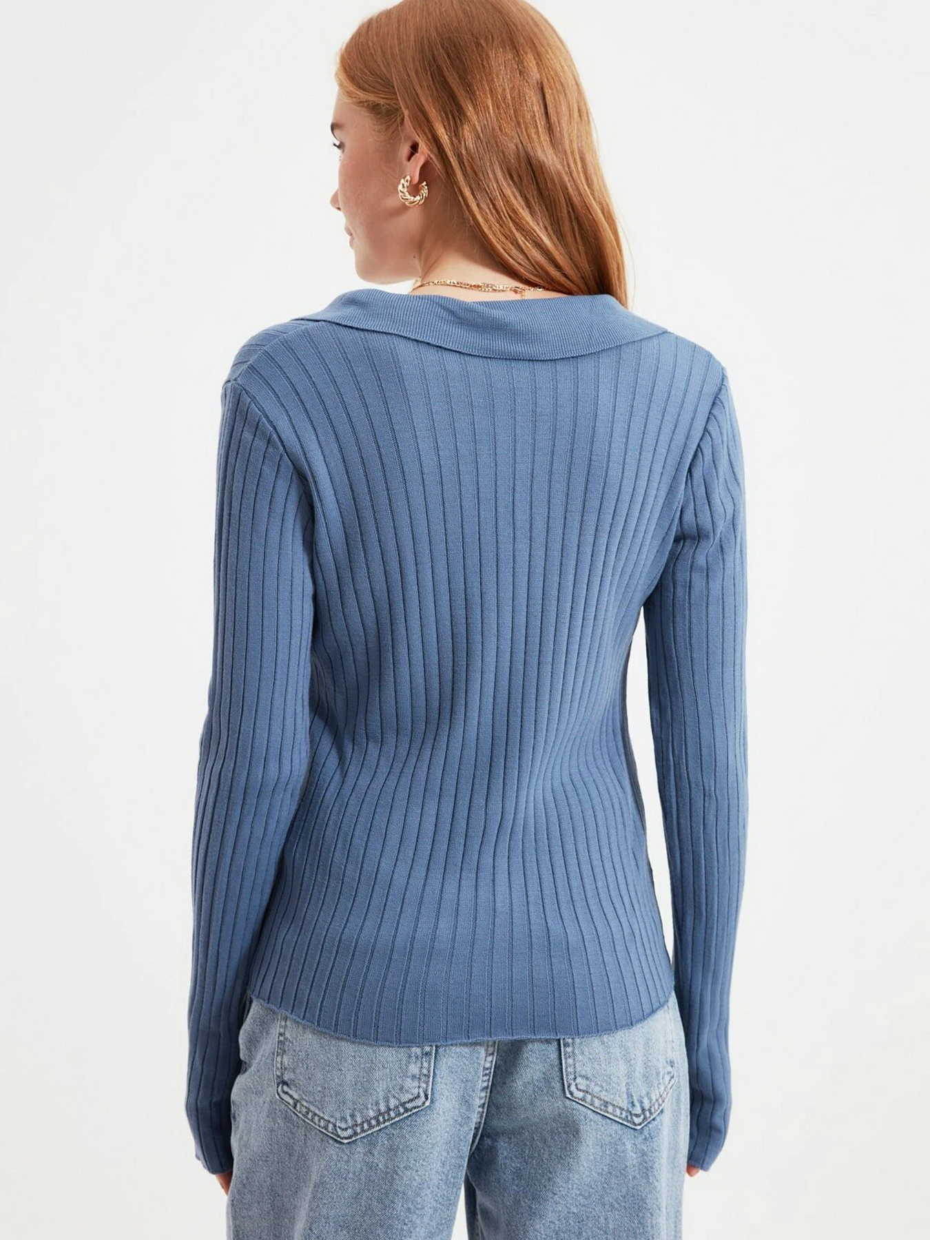 Свитры и кардиганы Trendyol модель TWOAW21KZ1113/Indigo Фото