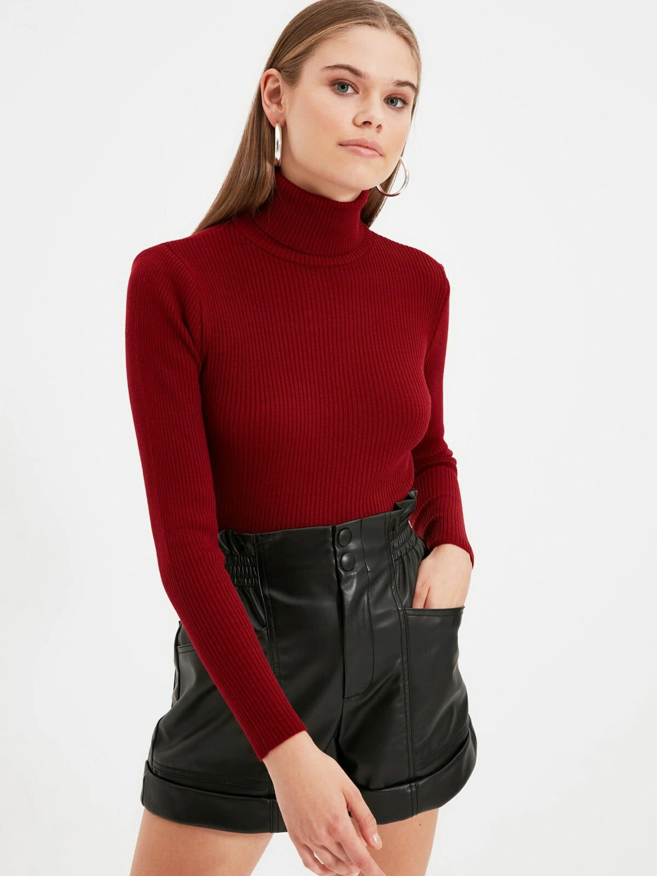 Свитры и кардиганы Trendyol модель TWOAW21KZ1279/Bordo Свитры и кардиганы Trendyol модель TWOAW21KZ1279/Bordo Фото