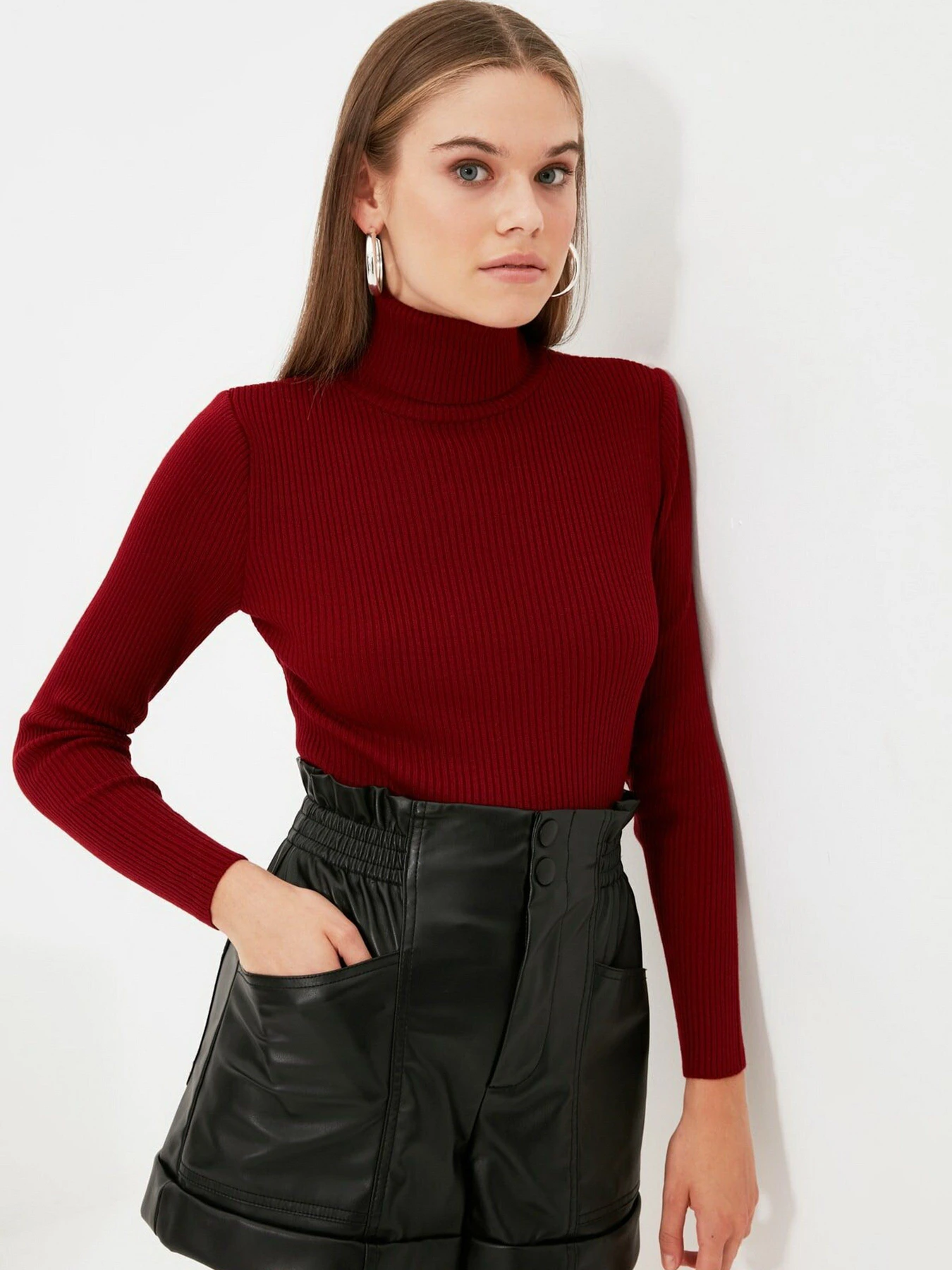 Свитры и кардиганы Trendyol модель TWOAW21KZ1279/Bordo Свитры и кардиганы Trendyol модель TWOAW21KZ1279/Bordo Фото