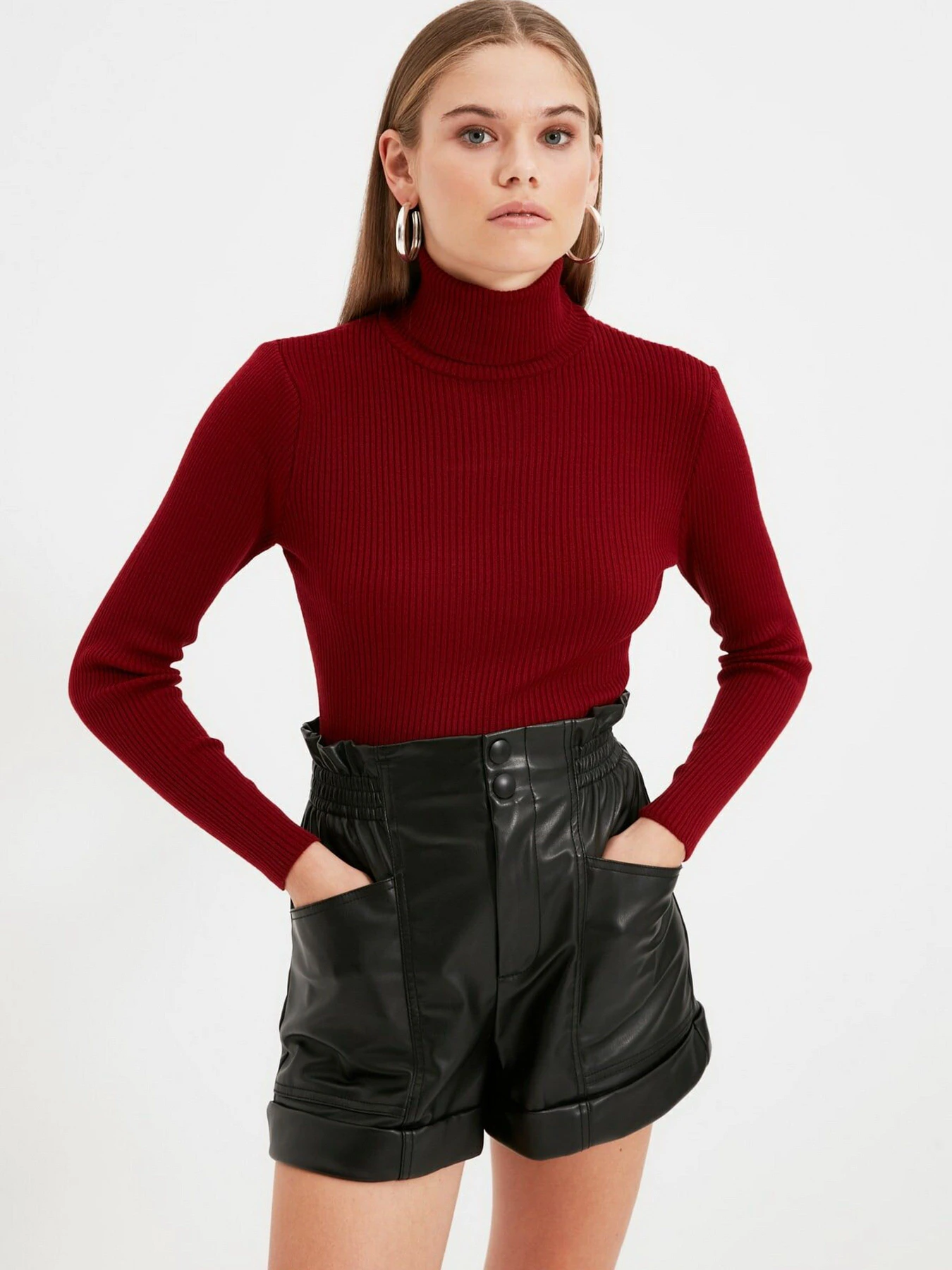 Свитры и кардиганы Trendyol модель TWOAW21KZ1279/Bordo Свитры и кардиганы Trendyol модель TWOAW21KZ1279/Bordo Фото