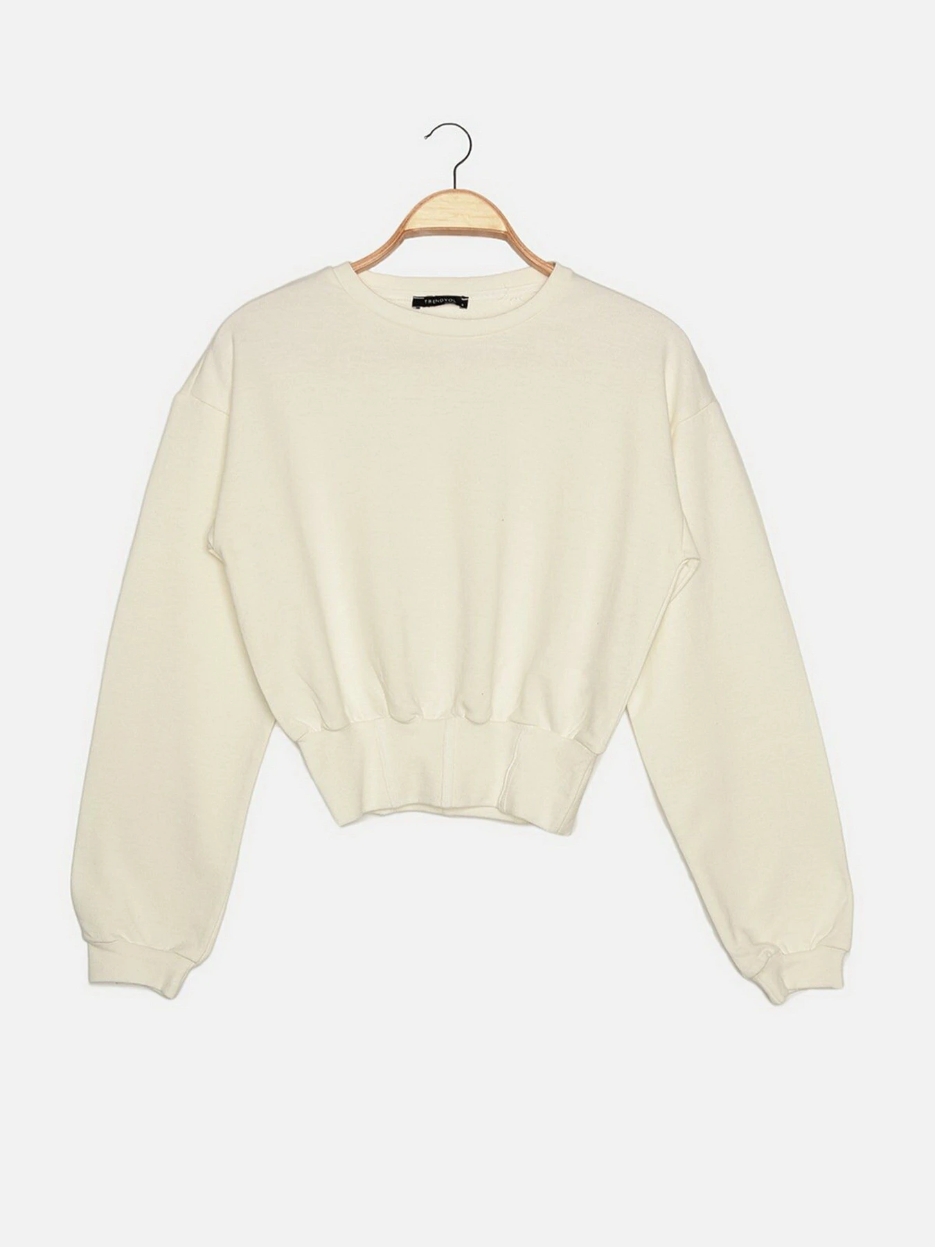 Худи и свитшоты Trendyol модель TWOAW22BZ0113/Ekru Худи и свитшоты Trendyol модель TWOAW22BZ0113/Ekru Фото