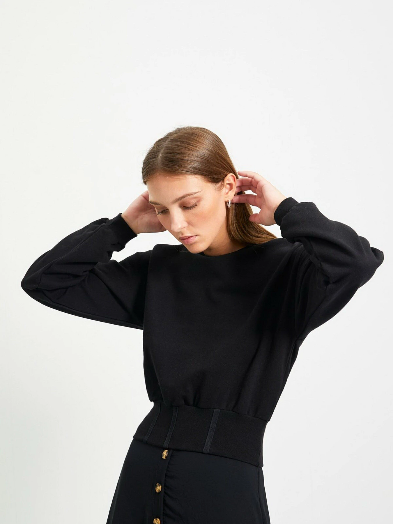 Худи и свитшоты Trendyol модель TWOAW22BZ0113/Siyah Худи и свитшоты Trendyol модель TWOAW22BZ0113/Siyah Фото