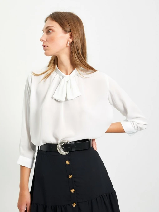 Рубашки Trendyol модель TWOAW22BZ0168/Ekru Фото