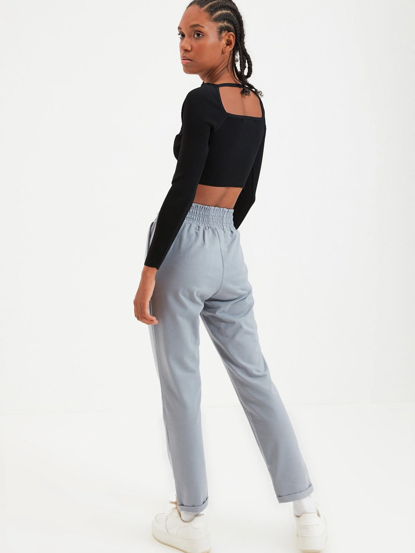 Брюки Trendyol модель TWOAW22EA0082/Gri Фото
