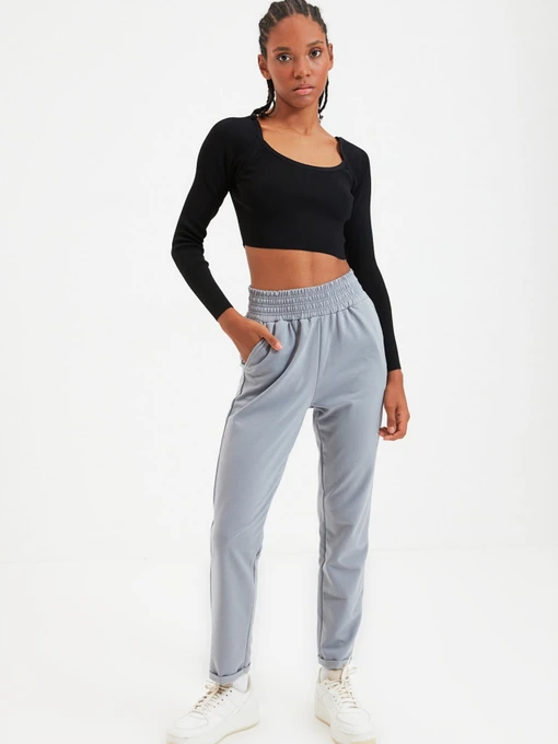 Брюки Trendyol модель TWOAW22EA0082/Gri Фото