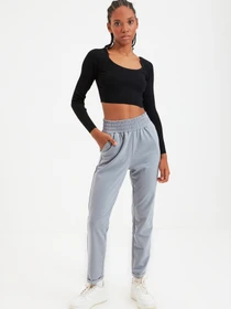 Брюки Trendyol модель TWOAW22EA0082/Gri Фото