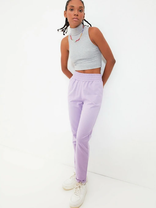 Брюки Trendyol модель TWOAW22EA0082/Lila Фото