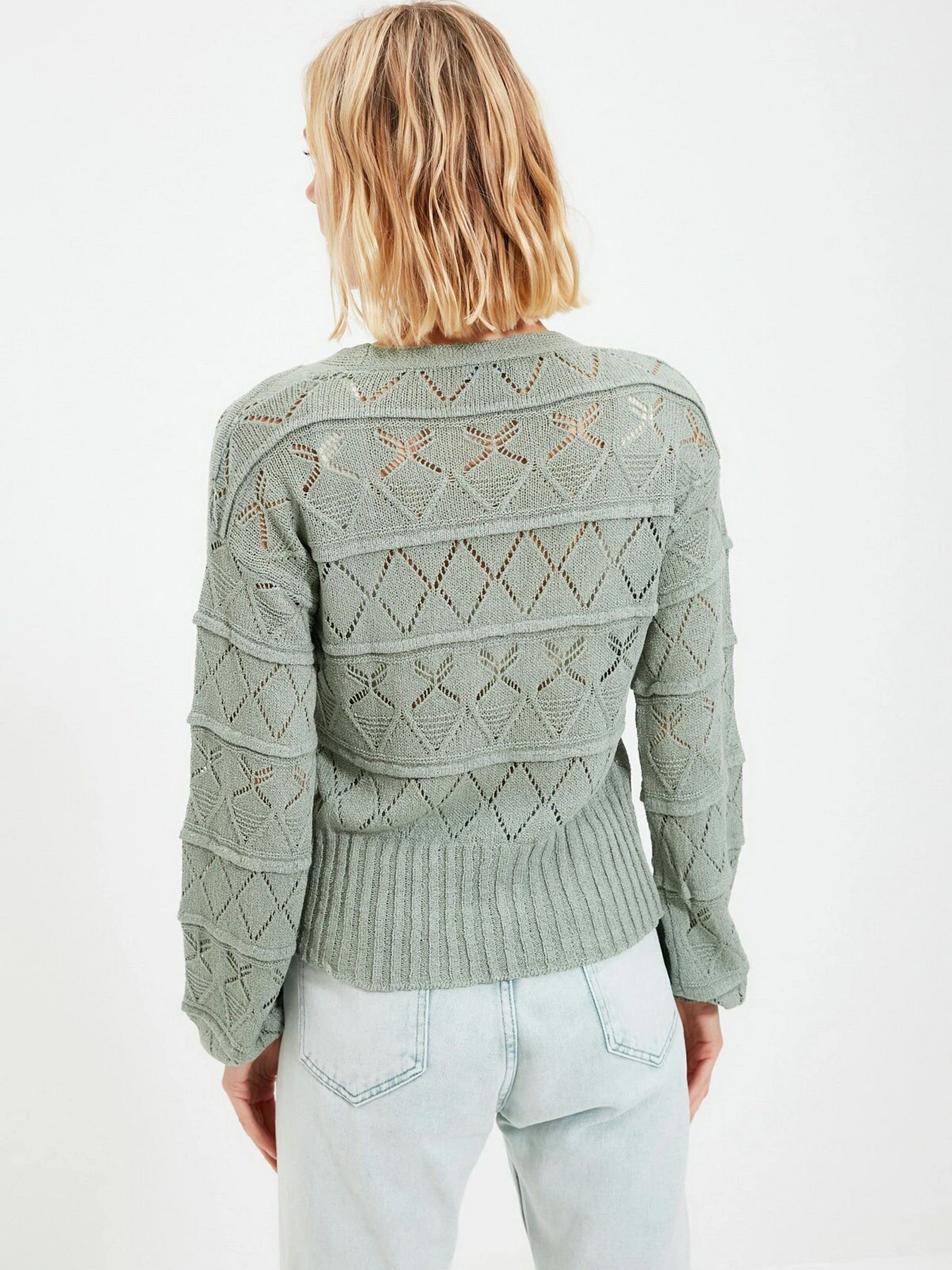 Свитры и кардиганы Trendyol модель TWOAW22HI0011/Mint Свитры и кардиганы Trendyol модель TWOAW22HI0011/Mint Фото