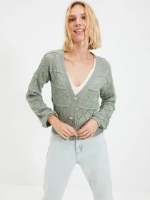 Свитры и кардиганы Trendyol модель TWOAW22HI0011/Mint Фото