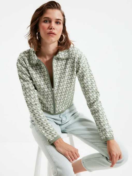 Свитры и кардиганы Trendyol модель TWOAW22HI0067/Mint Фото