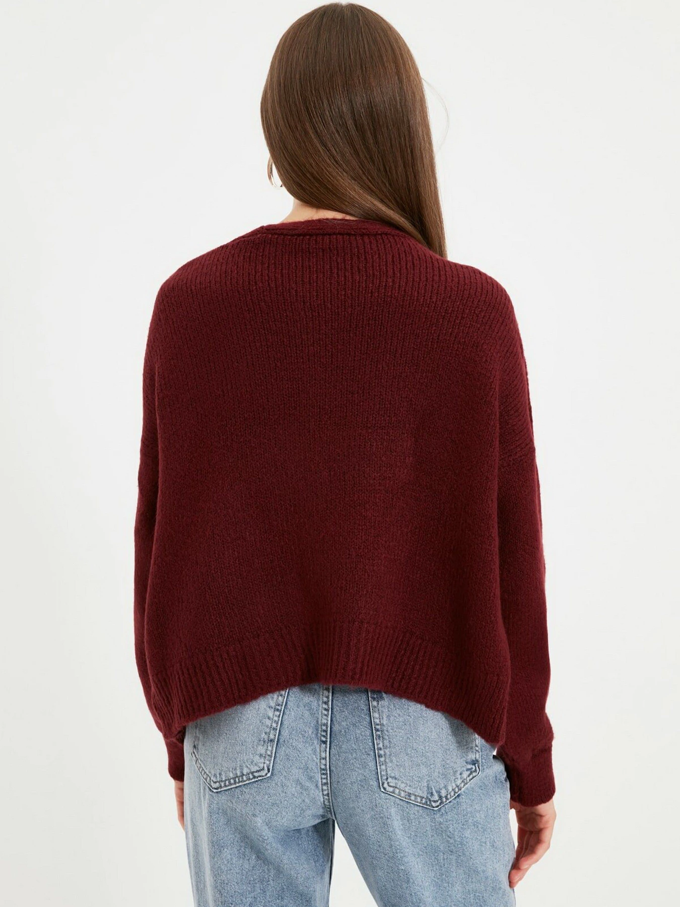 Свитры и кардиганы Trendyol модель TWOAW22HI0162/Bordo Свитры и кардиганы Trendyol модель TWOAW22HI0162/Bordo Фото