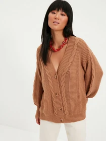 Свитры и кардиганы Trendyol модель TWOAW22HI0176/Camel Фото