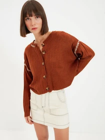 Свитры и кардиганы Trendyol модель TWOAW22HI0178/Taba Фото