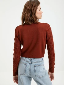Свитры и кардиганы Trendyol модель TWOAW22HI0227/Kahverengi Фото