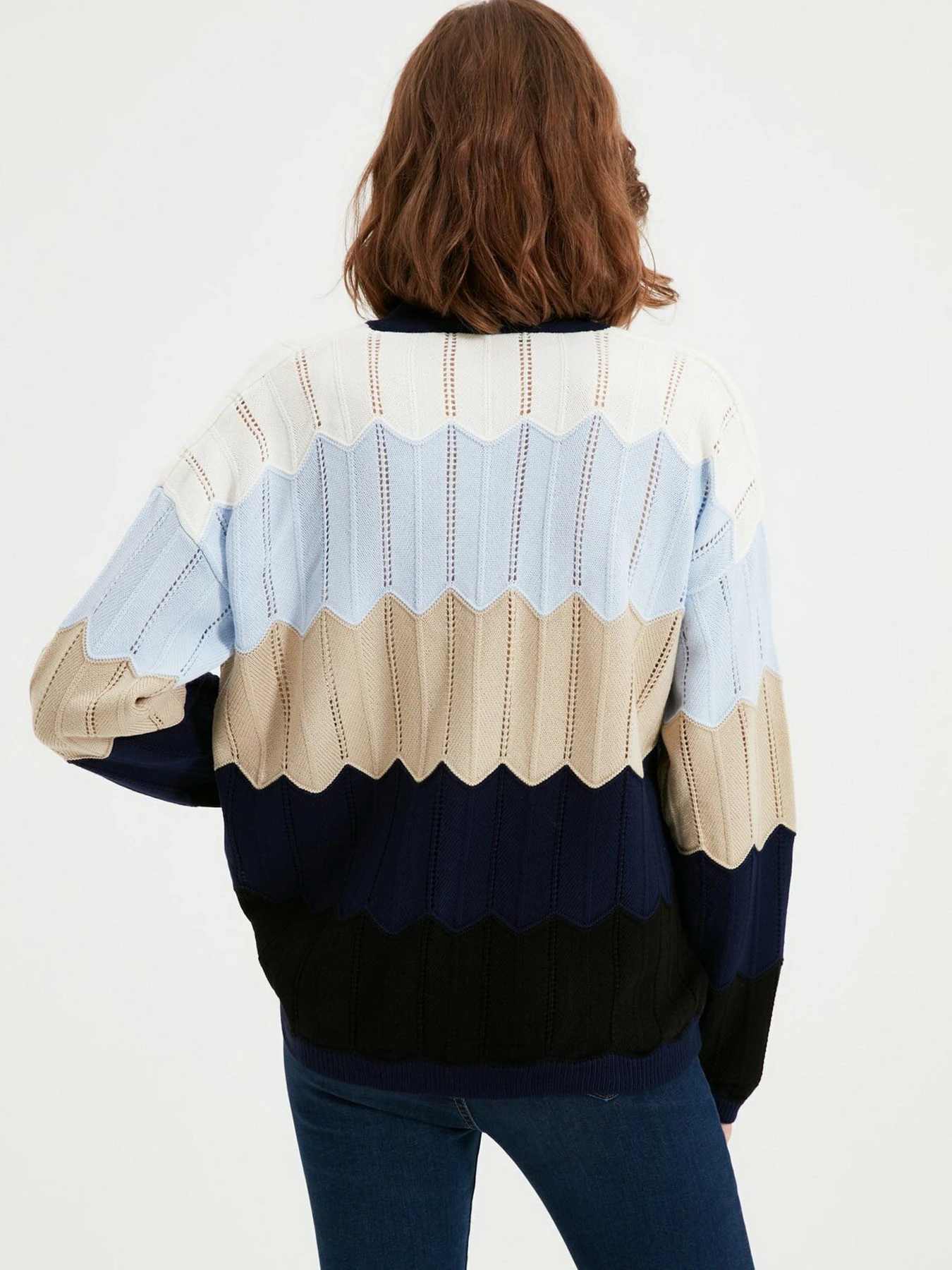 Свитры и кардиганы Trendyol модель TWOAW22HI0230/Mavi Свитры и кардиганы Trendyol модель TWOAW22HI0230/Mavi Фото