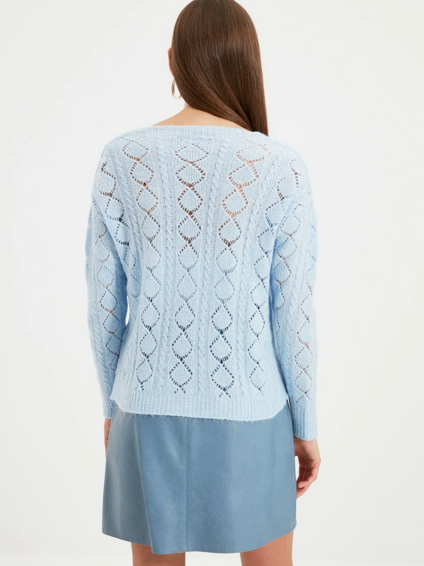 Свитры и кардиганы Trendyol модель TWOAW22HI0250/Mavi Свитры и кардиганы Trendyol модель TWOAW22HI0250/Mavi Фото