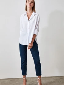 Рубашки Trendyol модель TWOAW20GO0107/BEYAZ Фото