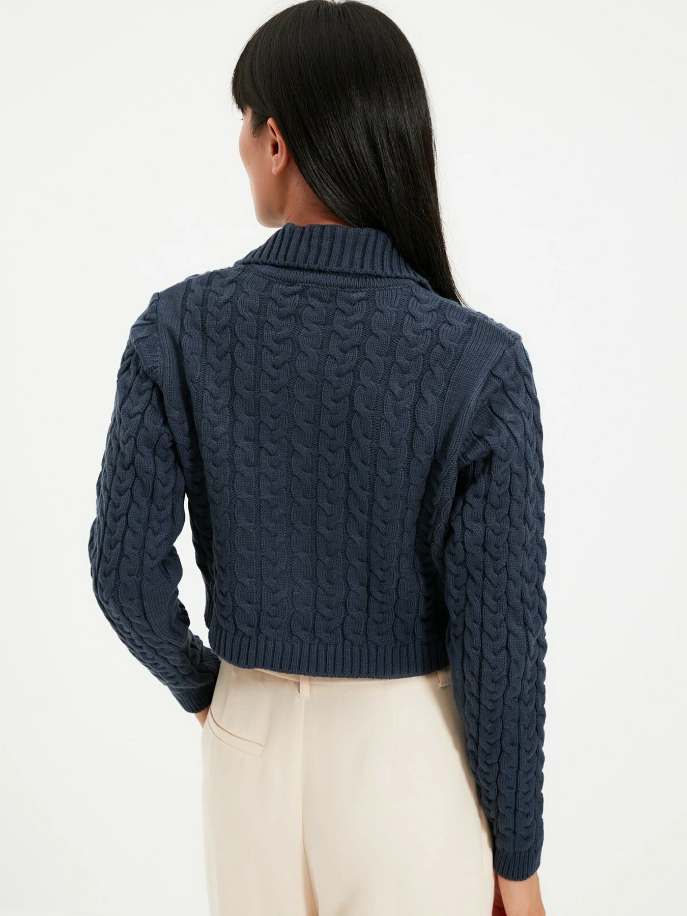 Свитры и кардиганы Trendyol модель TWOAW22HI0344/Indigo Фото