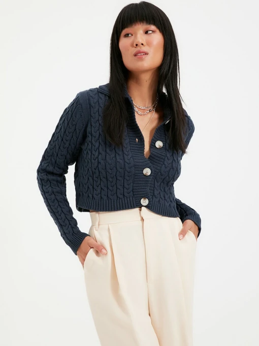 Свитры и кардиганы Trendyol модель TWOAW22HI0344/Indigo Фото