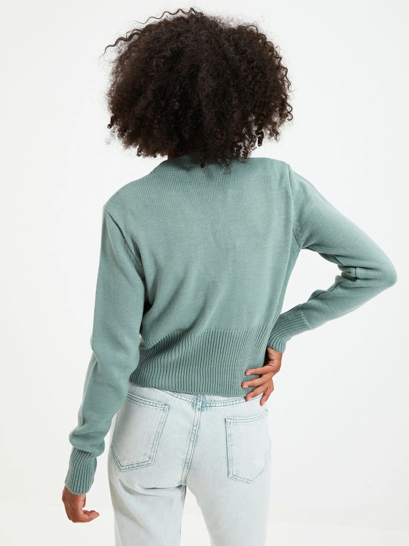 Свитры и кардиганы Trendyol модель TWOAW22HI0614/Mint Свитры и кардиганы Trendyol модель TWOAW22HI0614/Mint Фото