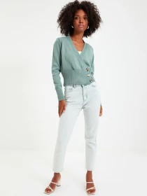 Свитры и кардиганы Trendyol модель TWOAW22HI0614/Mint Фото