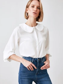 Рубашки Trendyol модель TWOAW21GO0717/Beyaz Фото