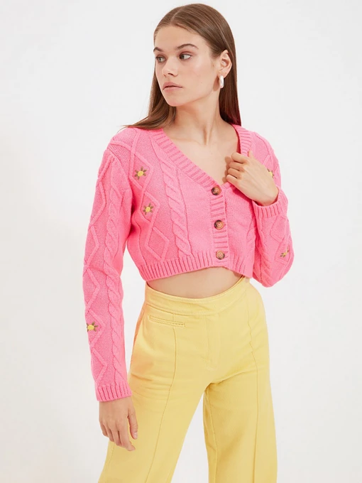 Свитры и кардиганы Trendyol модель TWOAW22HI0004/Pembe Фото