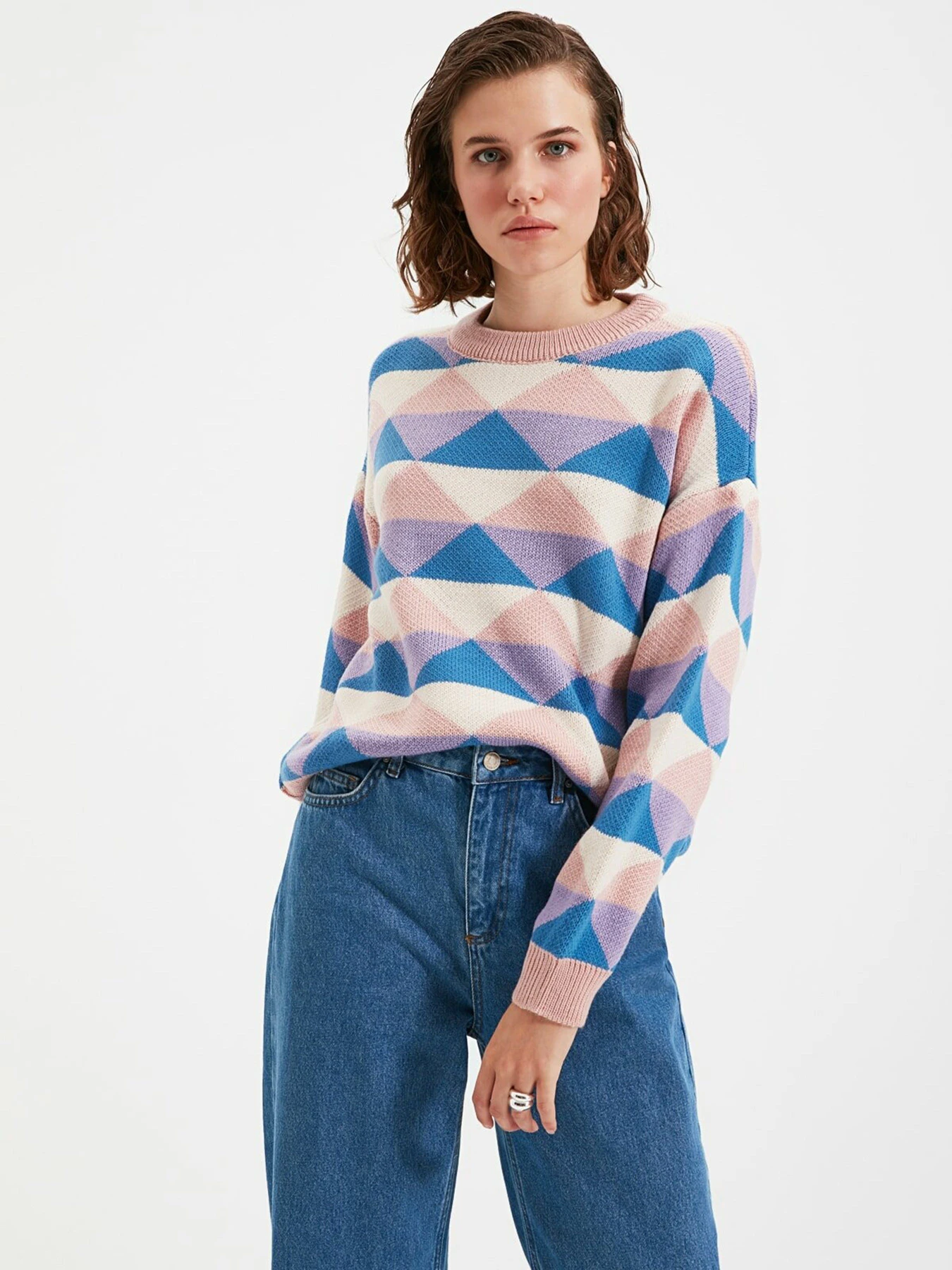 Свитры и кардиганы Trendyol модель TWOAW22KZ0011/Mavi Свитры и кардиганы Trendyol модель TWOAW22KZ0011/Mavi Фото