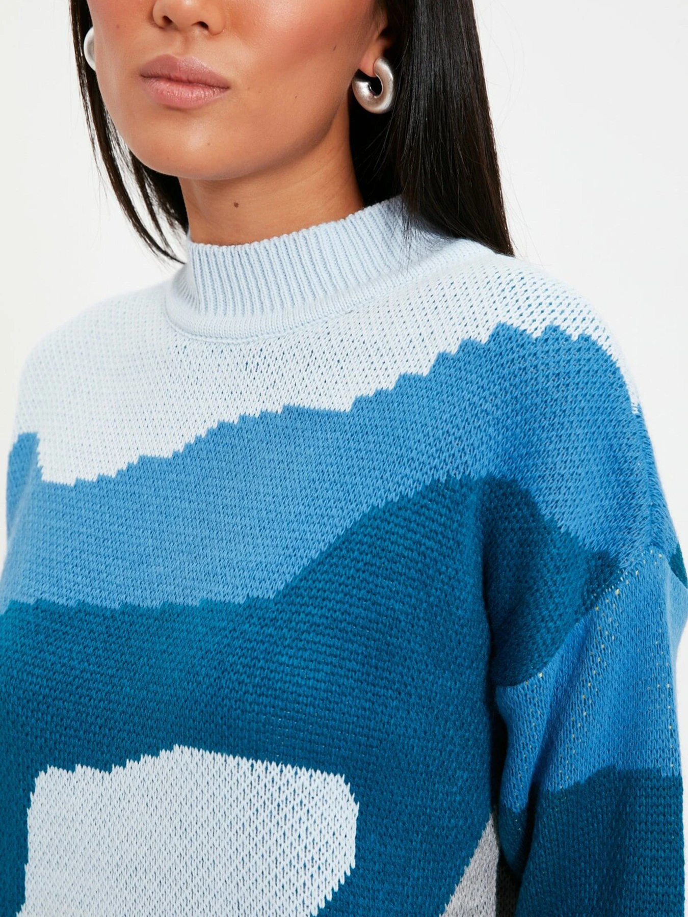 Свитры и кардиганы Trendyol модель TWOAW22KZ0014/Mavi Свитры и кардиганы Trendyol модель TWOAW22KZ0014/Mavi Фото