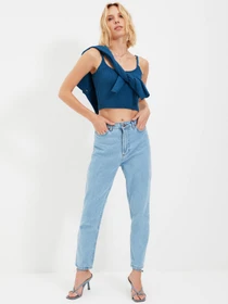 Свитры и кардиганы Trendyol модель TWOAW22HI0008/Indigo Фото