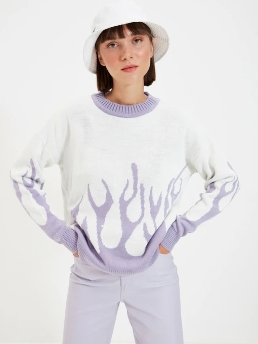 Свитры и кардиганы Trendyol модель TWOAW22KZ0061/Ekru Фото