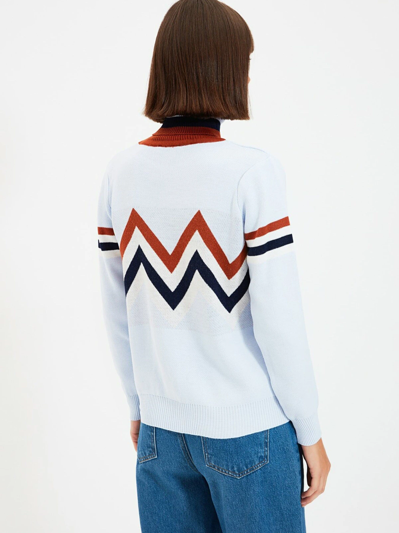 Свитры и кардиганы Trendyol модель TWOAW22KZ0200/Acik Mavi Свитры и кардиганы Trendyol модель TWOAW22KZ0200/Acik Mavi Фото