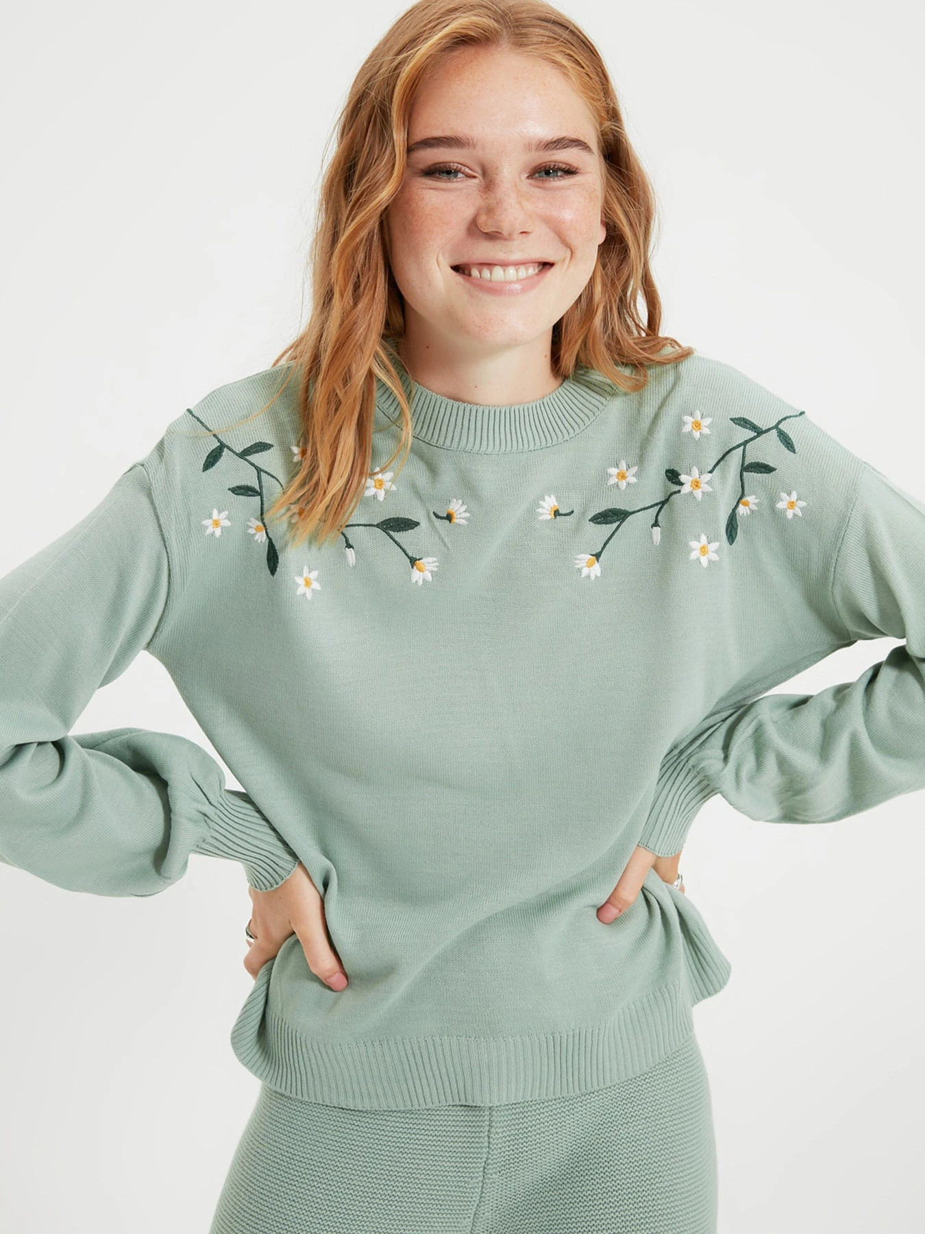 Свитры и кардиганы Trendyol модель TWOAW22KZ0211/Mint Свитры и кардиганы Trendyol модель TWOAW22KZ0211/Mint Фото