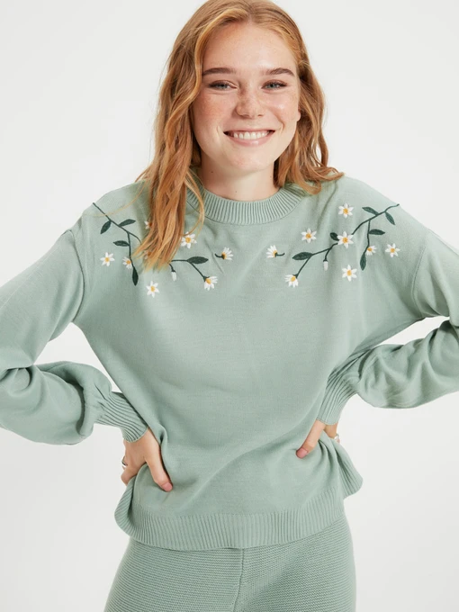 Свитры и кардиганы Trendyol модель TWOAW22KZ0211/Mint Фото